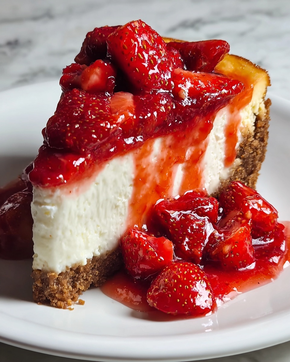 Strawberry Cheesecake Classic Dessert Recipe - Recipe Image