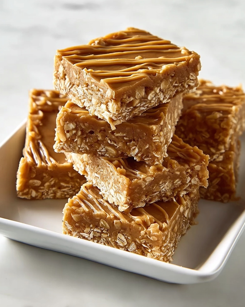 Peanut Butter Oatmeal Bars Recipe - Recipe Image