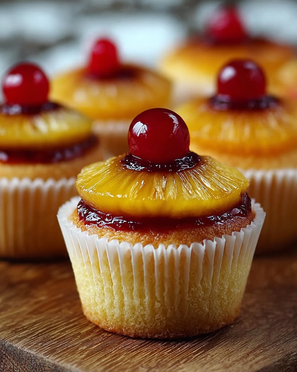 Pineapple Upside-Down Cupcakes Recipe - Recipe Image