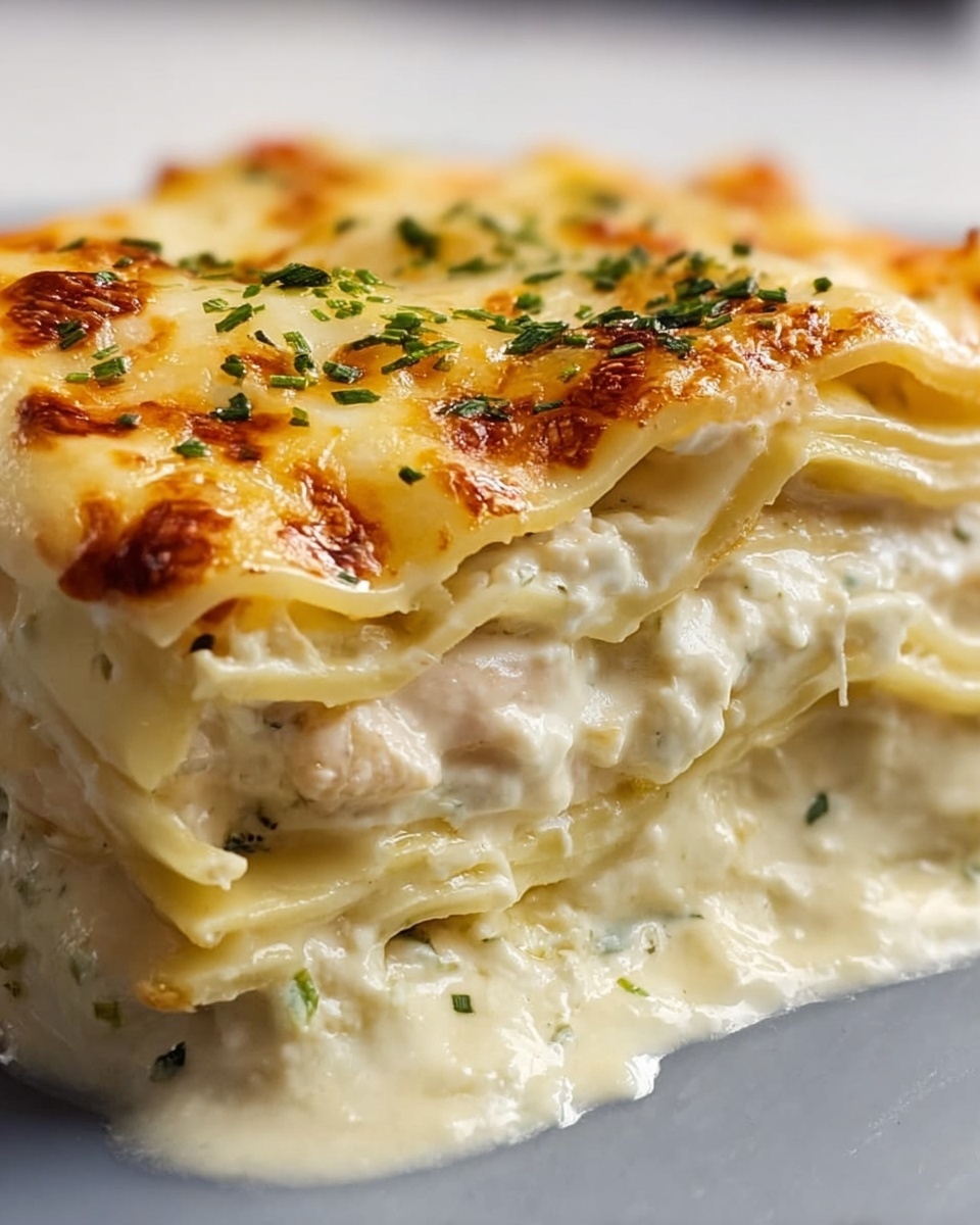 Garlic Butter Shrimp Scampi Lasagna Recipe - Recipe Image