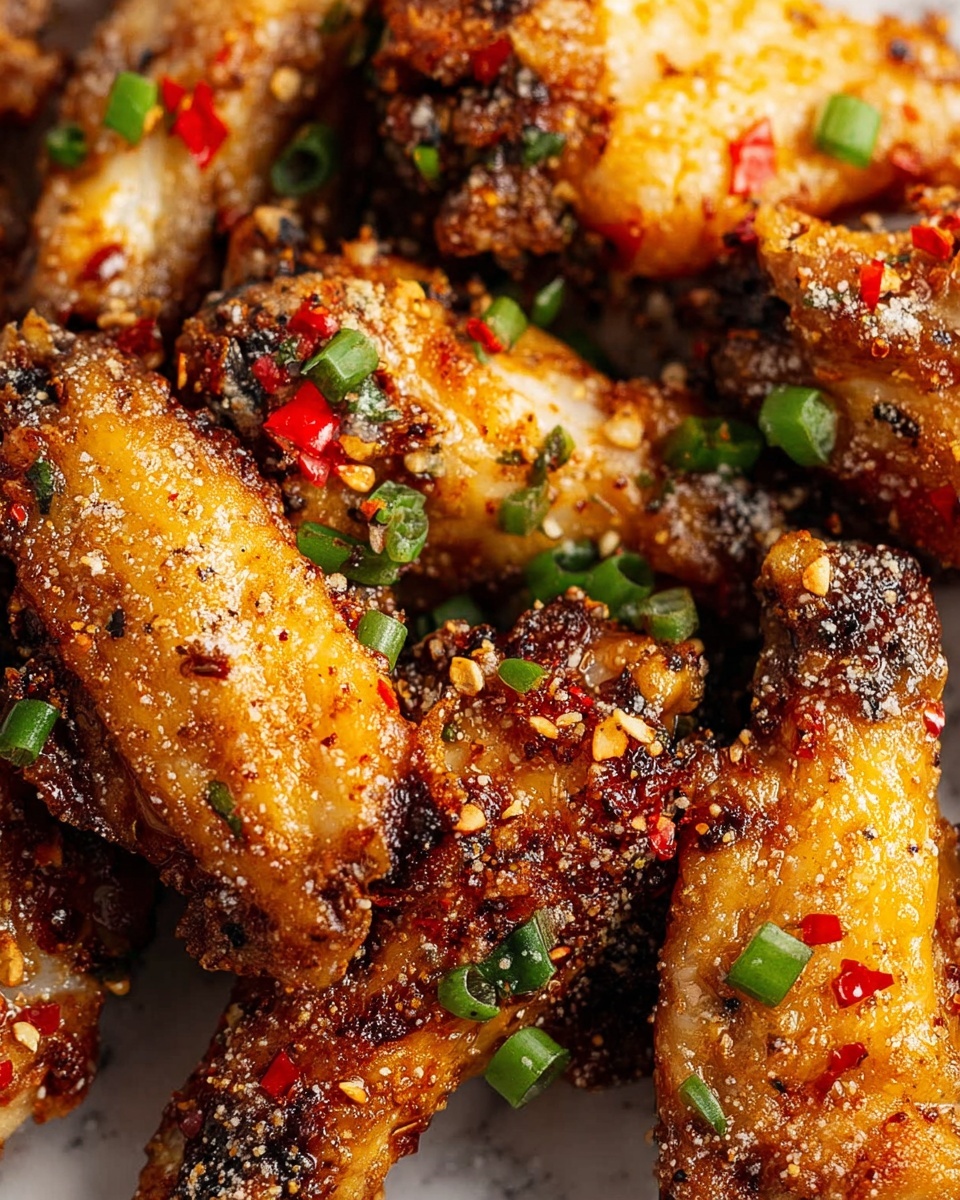 Chinese Salt and Pepper Chicken Wings Recipe - Recipe Image