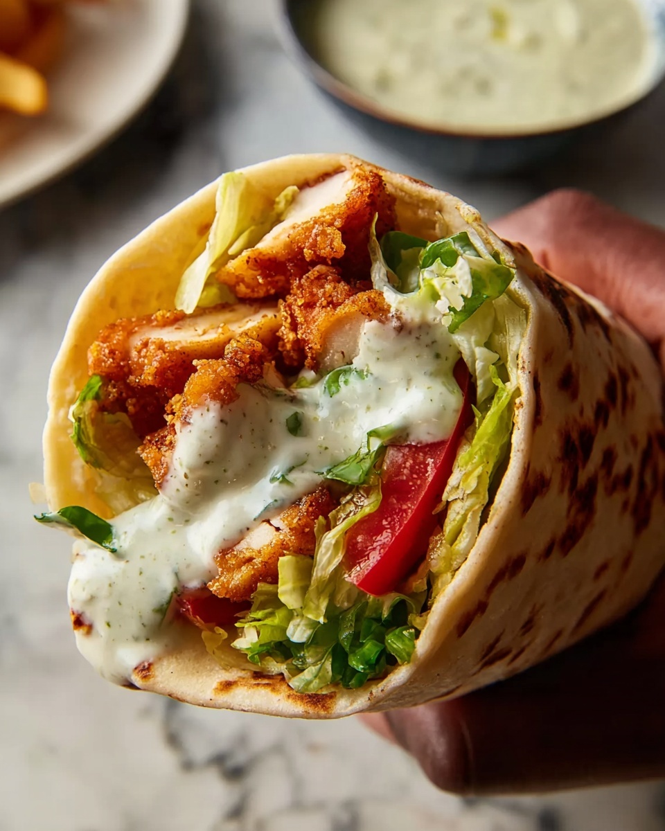 Crispy Chicken Twister Wrap Recipe - Recipe Image
