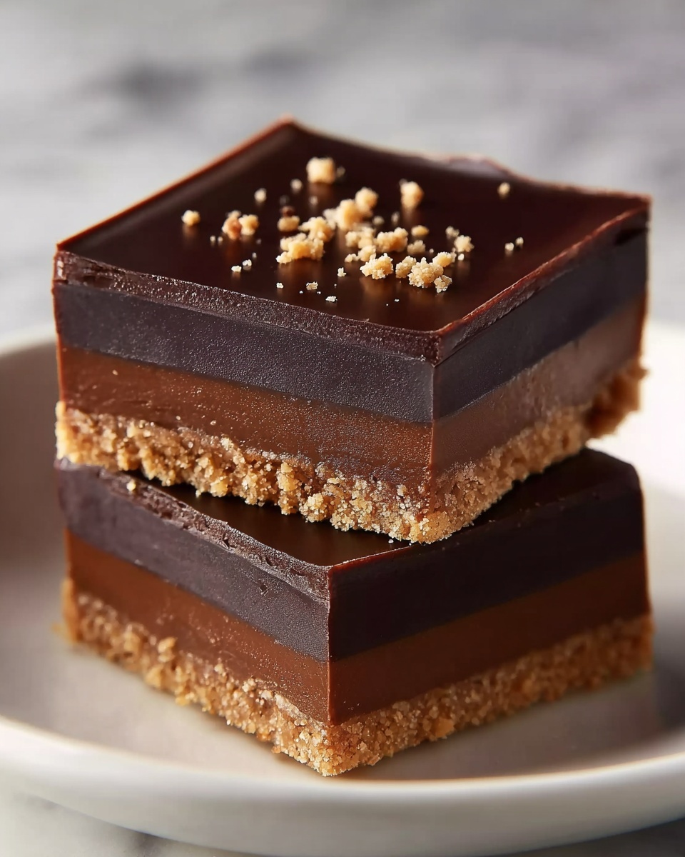 No-Bake Shortbread Fudge Slice Recipe - Recipe Image