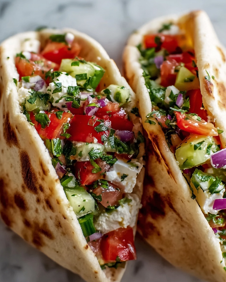 Greek Salad Pita Pockets Recipe - Recipe Image