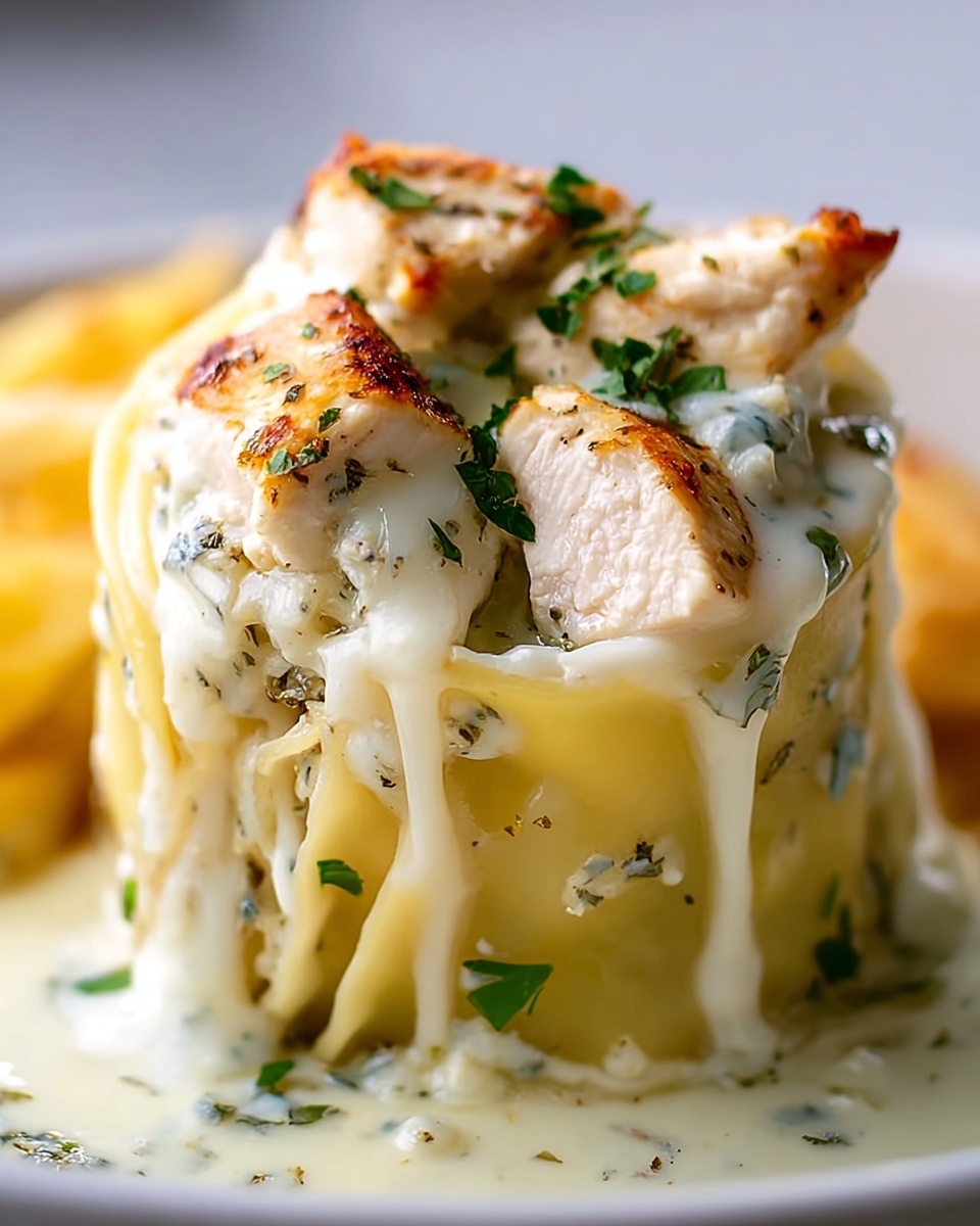 Chicken Alfredo Roll-Ups Recipe - Recipe Image