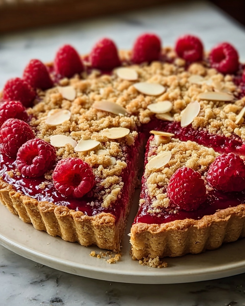 Raspberry Almond Streusel Tart Recipe - Recipe Image