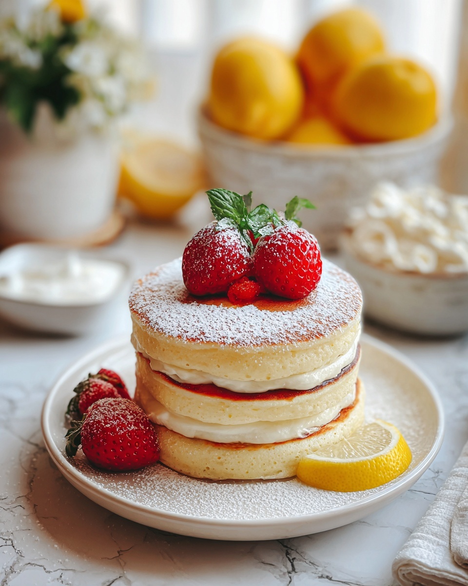Cloud-like Lemon Soufflé Pancakes Recipe - Recipe Image