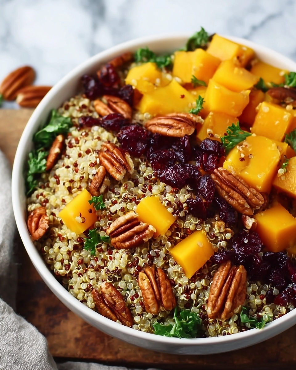 Roasted Pumpkin, Pecan & Cranberry Quinoa Salad Recipe - Recipe Image