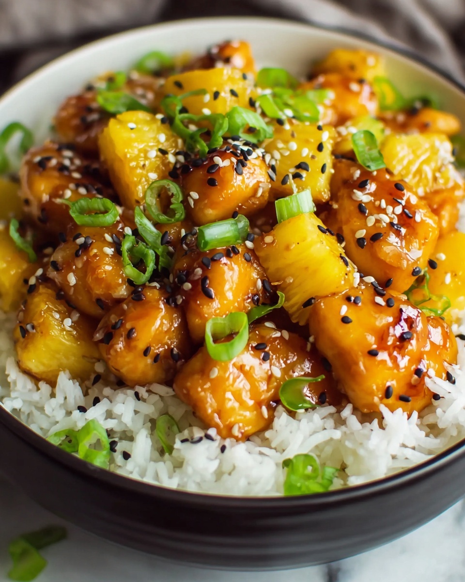 Baked Pineapple Chicken Bowls Recipe - Recipe Image