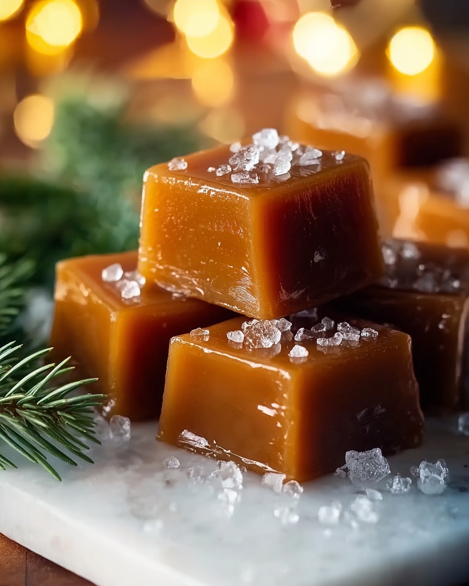 Homemade Christmas Caramels Recipe - Recipe Image