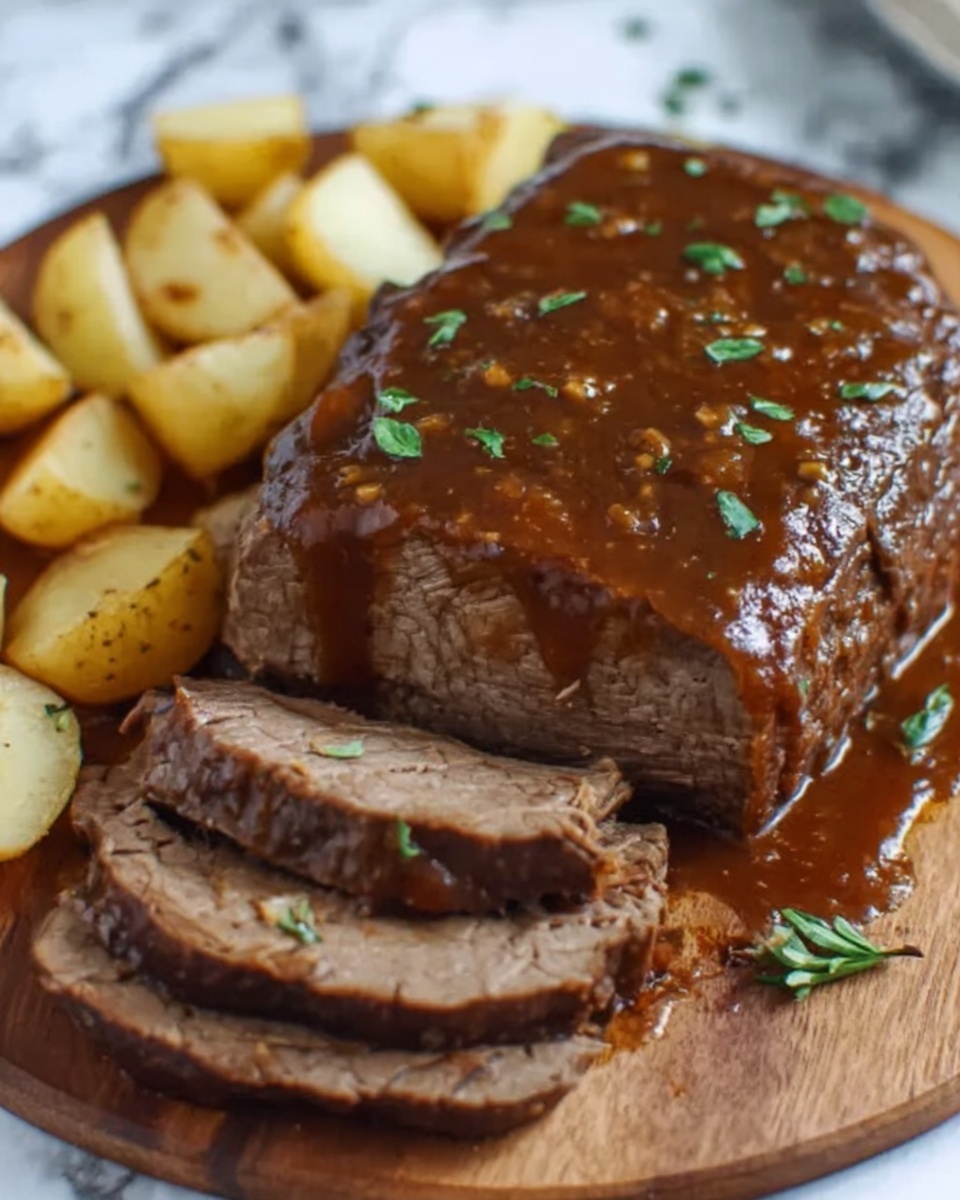 Slow Cooker Beef Brisket with BBQ Sauce Recipe - Recipe Image