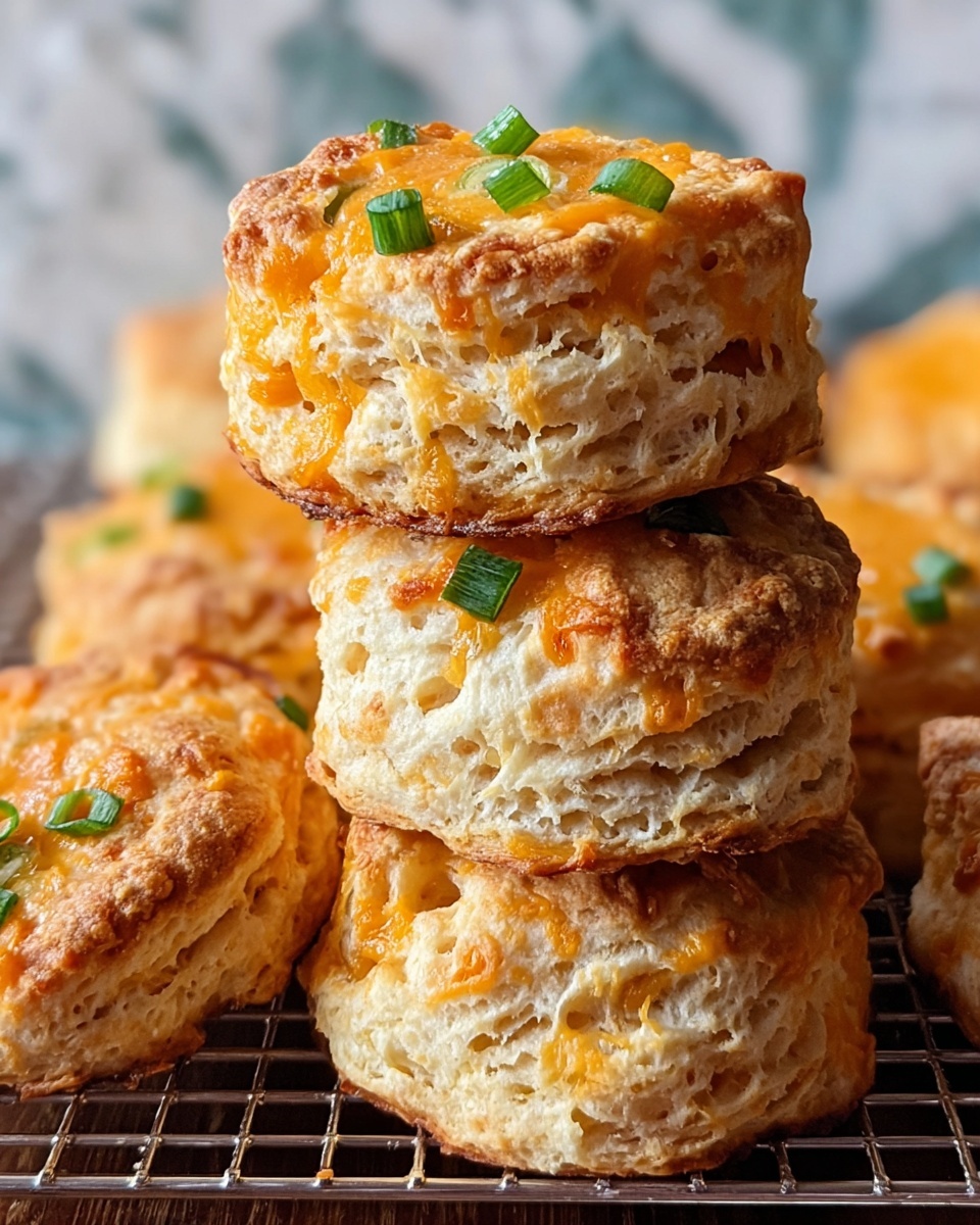 Cheddar Scallion Drop Biscuits Recipe - Recipe Image
