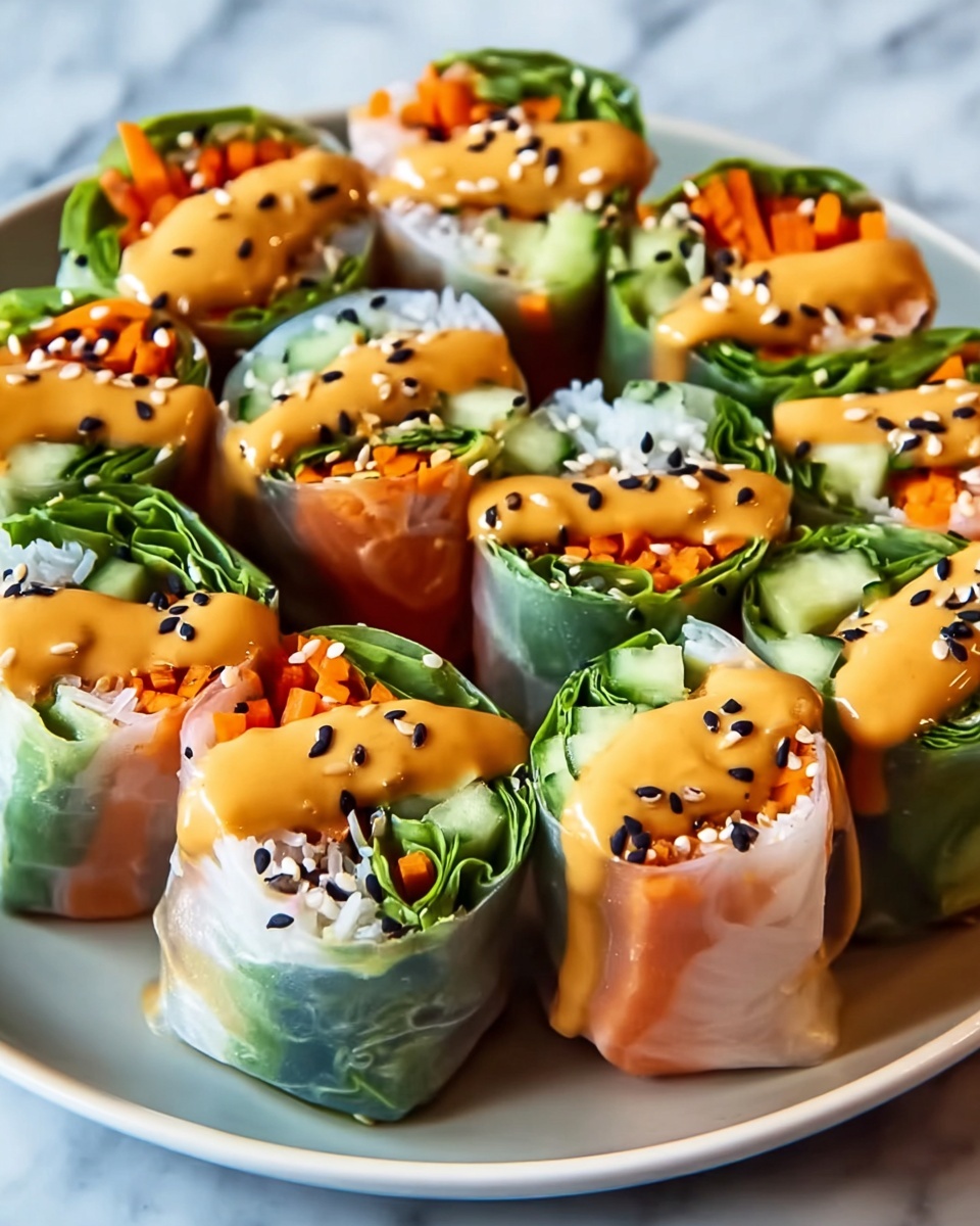 Hearty Veggie Rolls with Peanut Sauce Recipe - Recipe Image