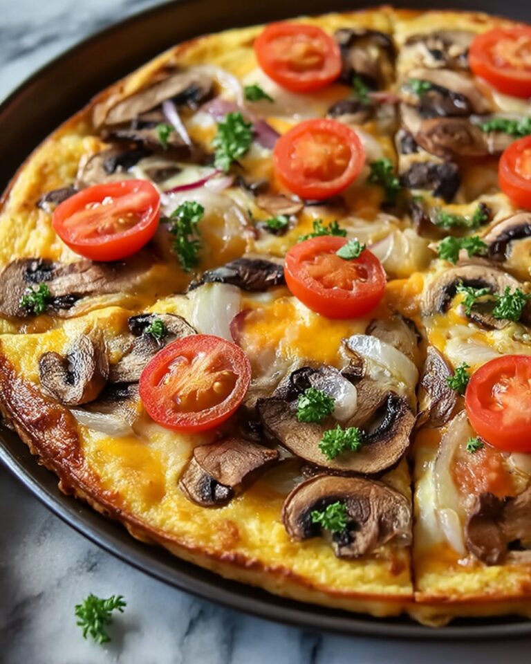 Veggie Frittata with Bell Peppers, Onions, and Mushrooms Recipe