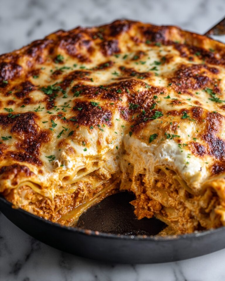 Chicken Parmesan Lasagna Skillet Recipe