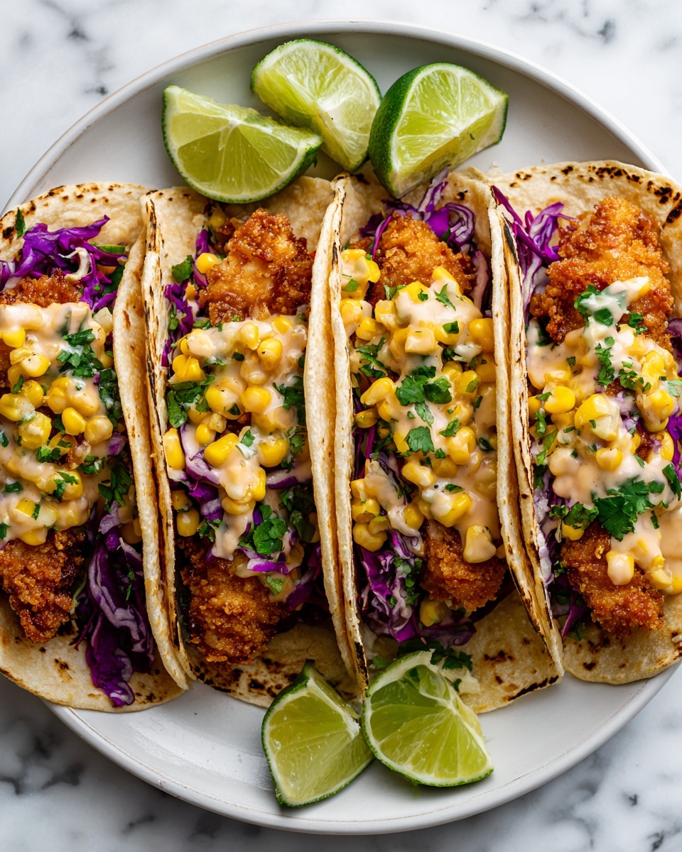 Crispy Fried Chicken Tacos Recipe - Recipe Image