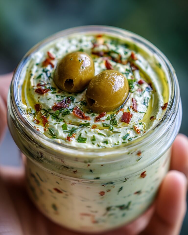 Olive Lovers’ Dream Dip – Creamy Feta & Green Olive Spread Recipe
