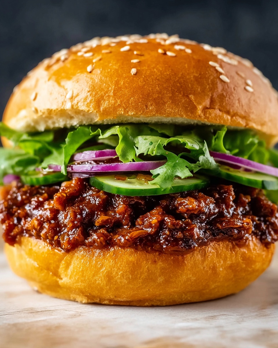 Teriyaki Beef Burger Recipe - Recipe Image
