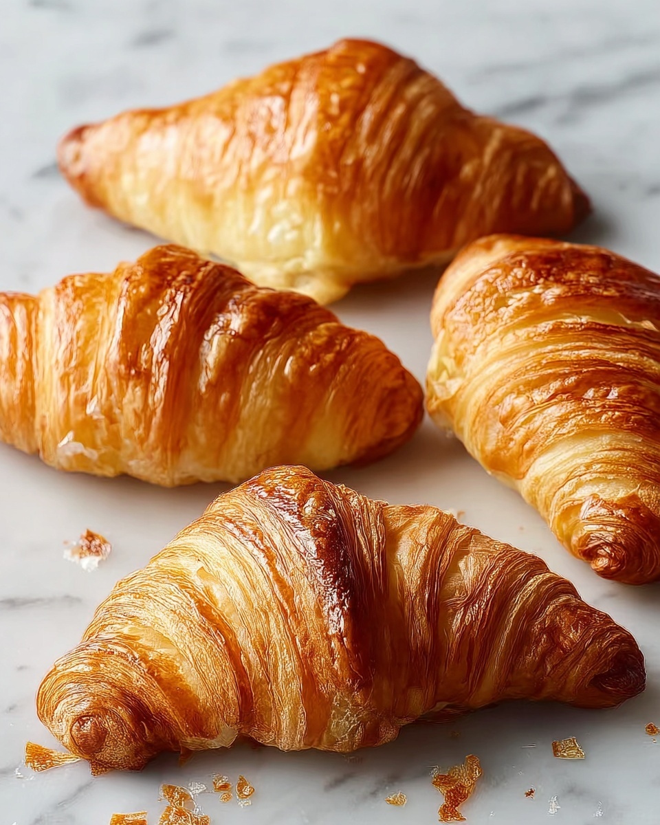 Homemade Flaky Croissants Recipe - Recipe Image