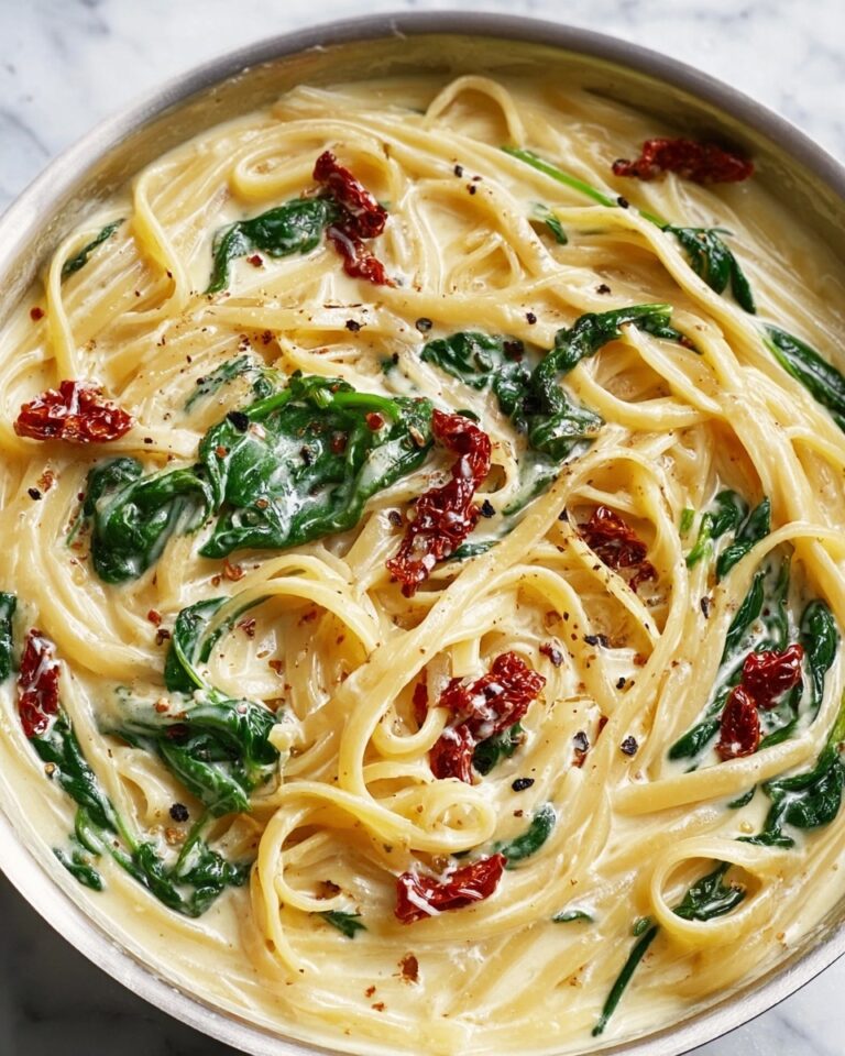 Linguine with Spinach and Sun-Dried Tomato Cream Sauce Recipe
