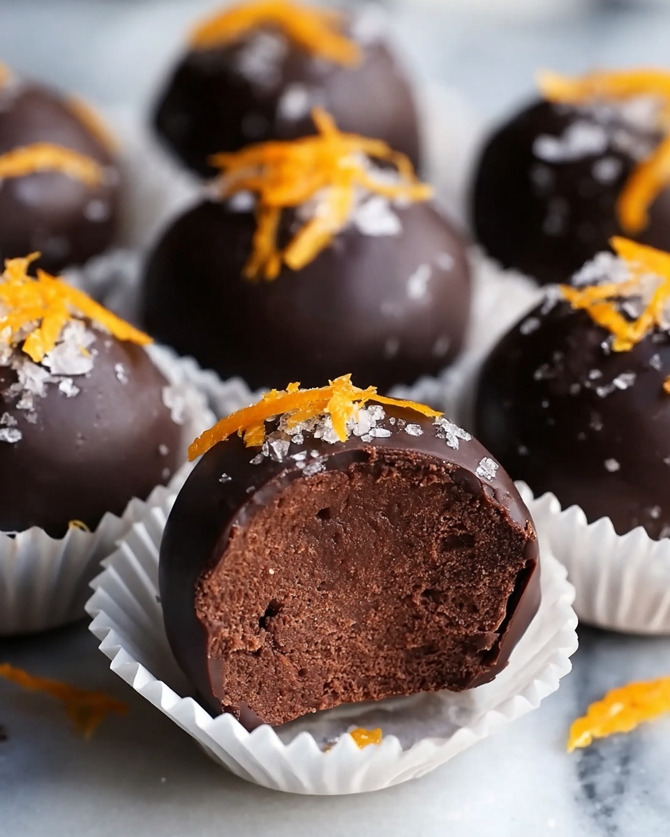 Easy Chocolate Orange Truffles Recipe - Recipe Image