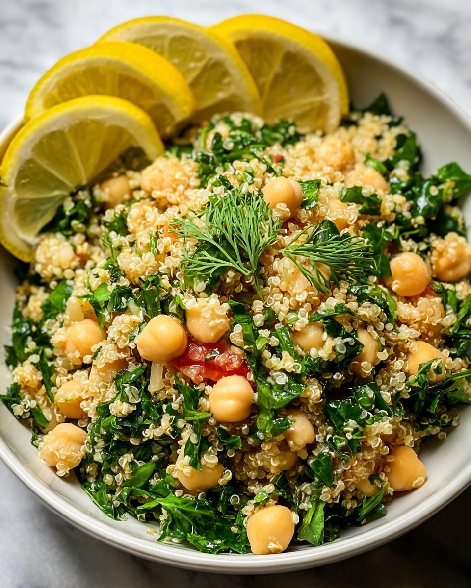 Lemon Herb Quinoa with Chickpeas Recipe - Recipe Image