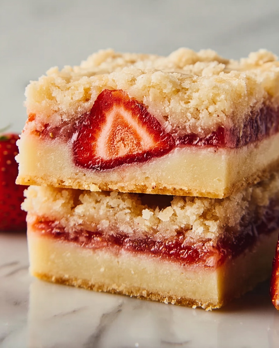 Strawberry Lemon Blondies Recipe - Recipe Image