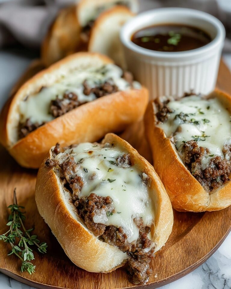 Ground Beef French Dip Sandwich Recipe