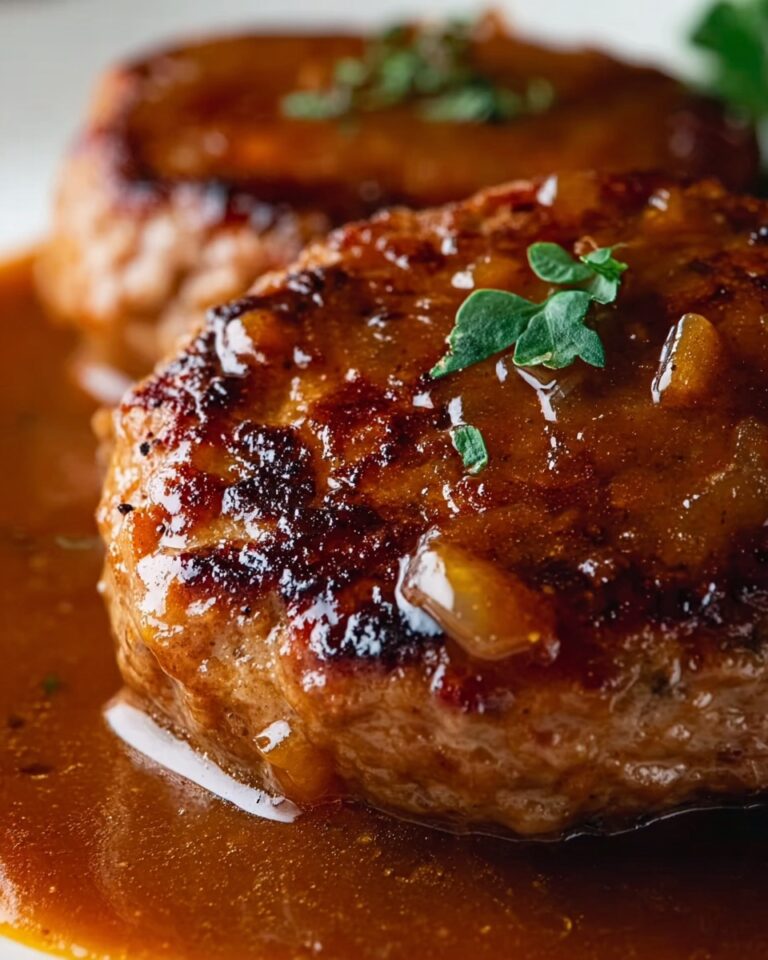 Classic Salisbury Steak with Rich Mushroom Gravy Recipe