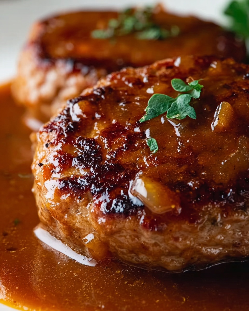 Classic Salisbury Steak with Rich Mushroom Gravy Recipe - Recipe Image