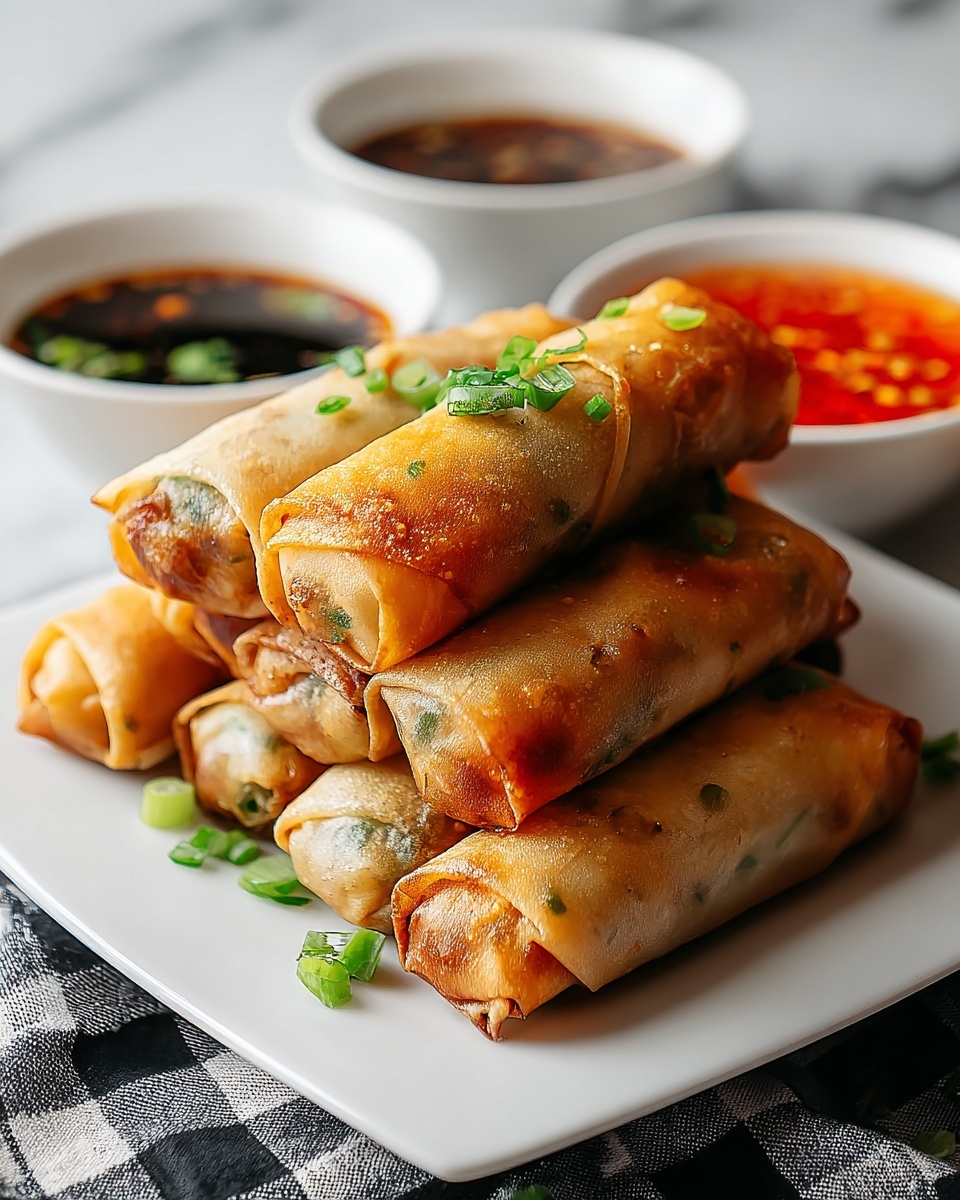 Crispy Air Fryer Spring Rolls Recipe - Recipe Image