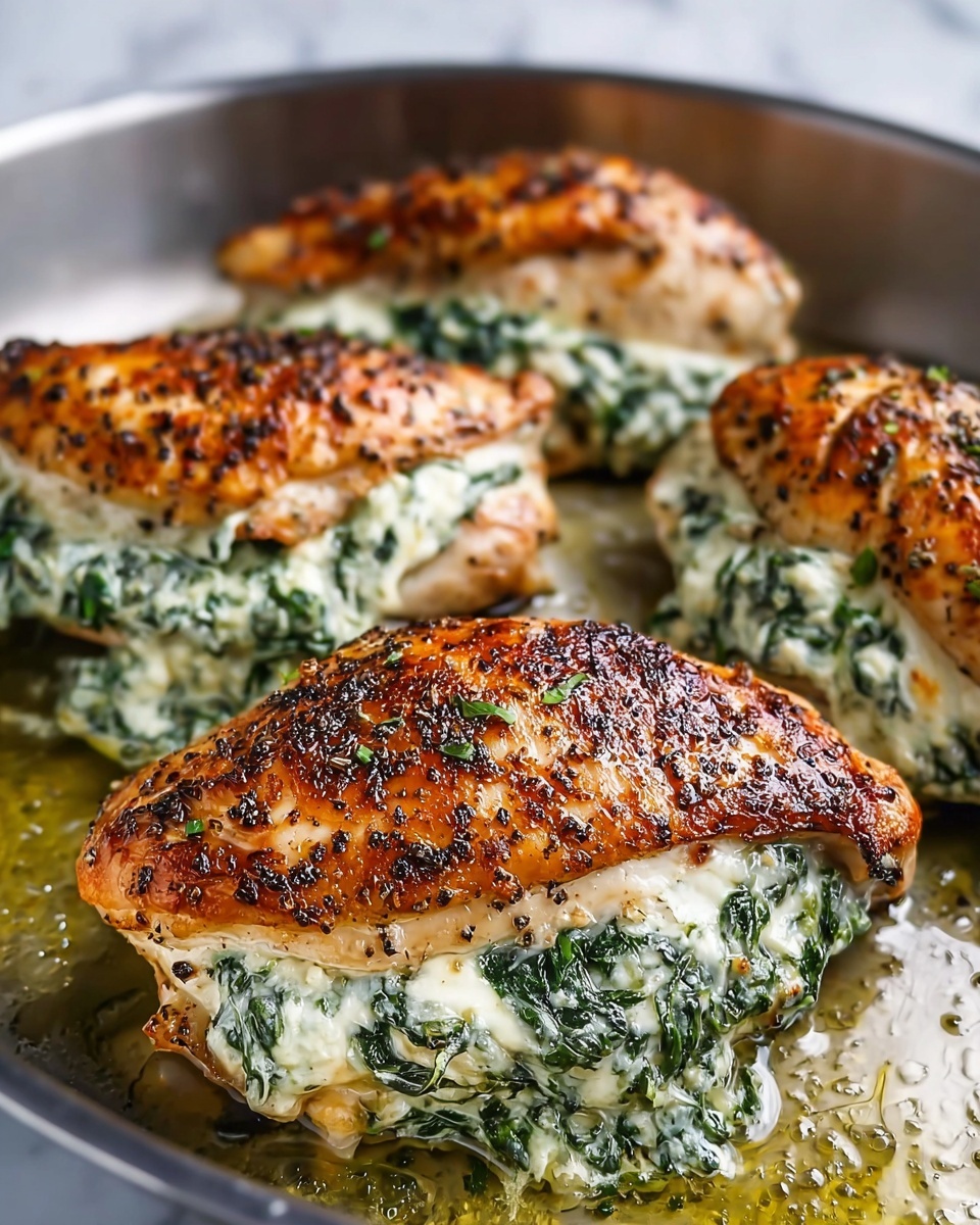 Spinach Artichoke Stuffed Chicken Breast Recipe - Recipe Image
