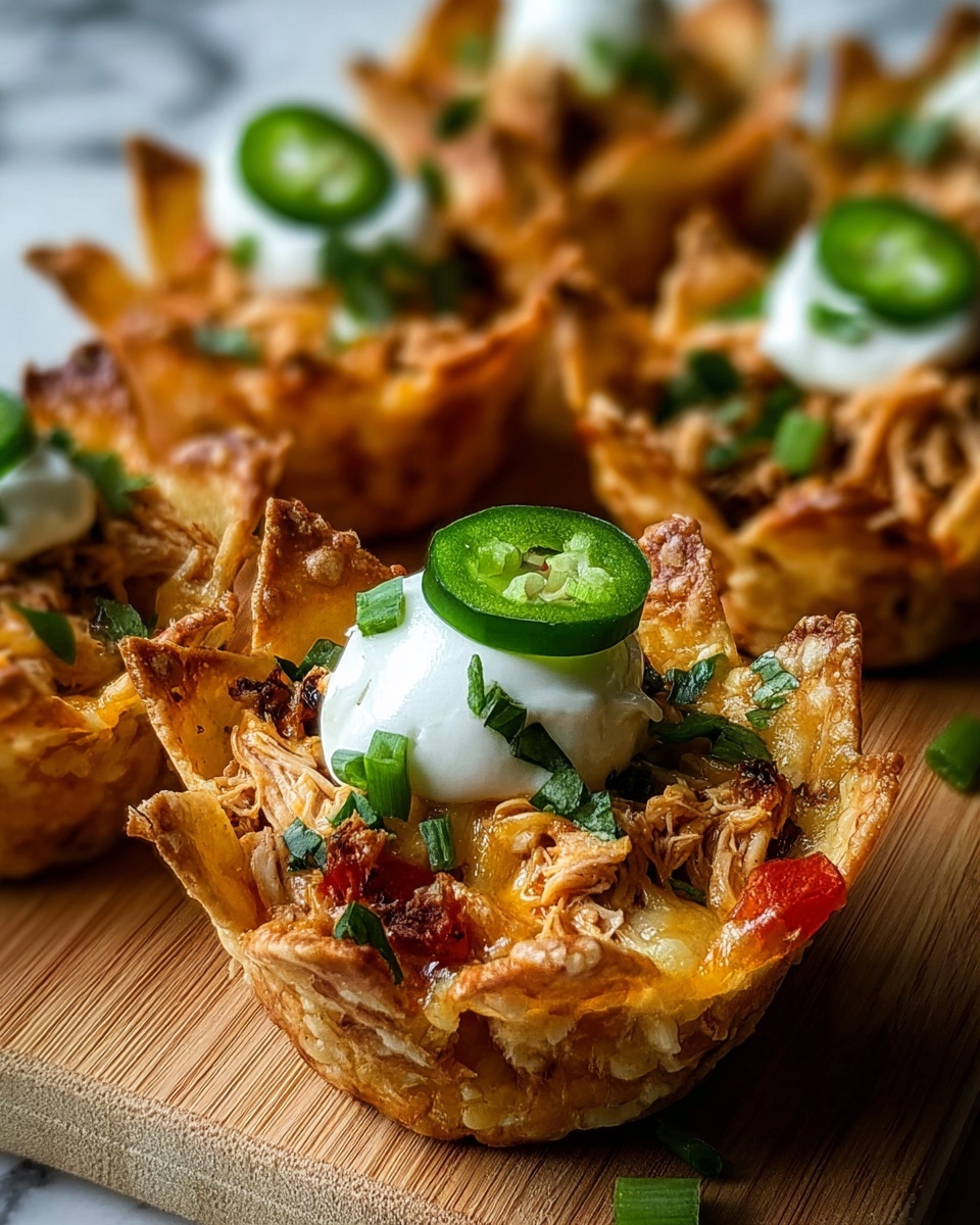 Mini Chicken Fajita Wonton Cups: A Quick Tasty Treat! Recipe - Recipe Image