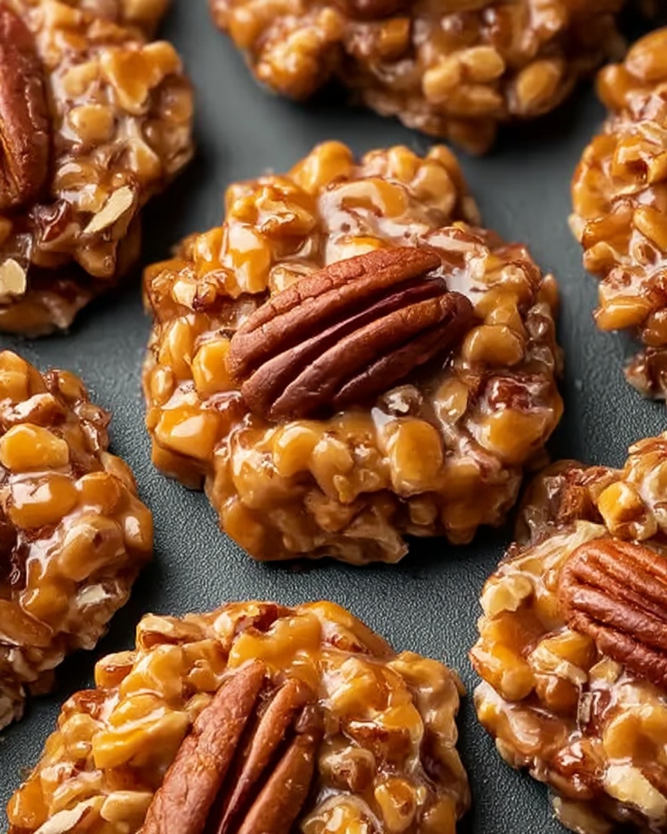 No-Bake Pecan Coconut Praline Cookies Recipe - Recipe Image