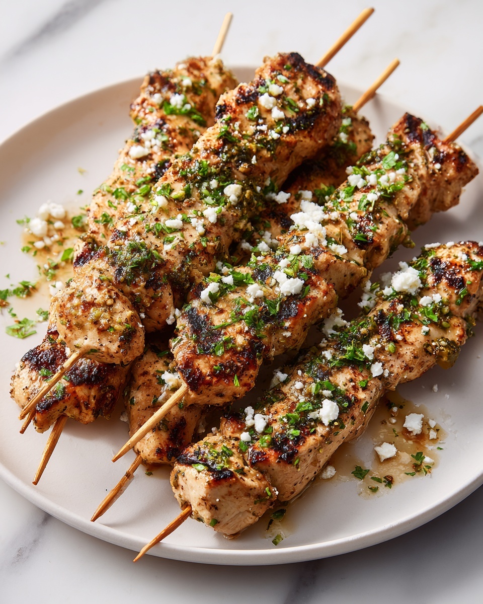 Garlic Parmesan Chicken Skewers Recipe - Recipe Image