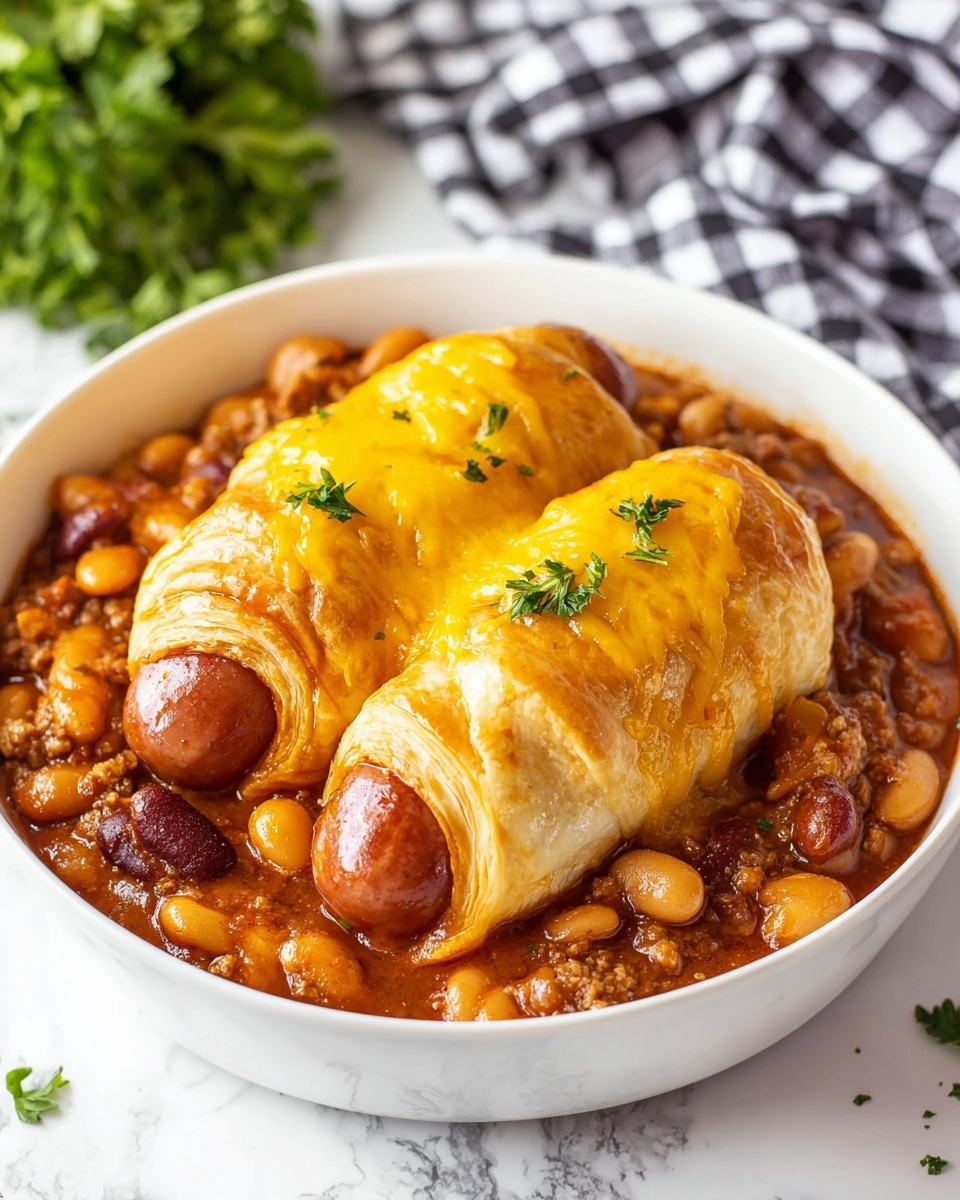Chili Cheese Dog Casserole Recipe - Recipe Image