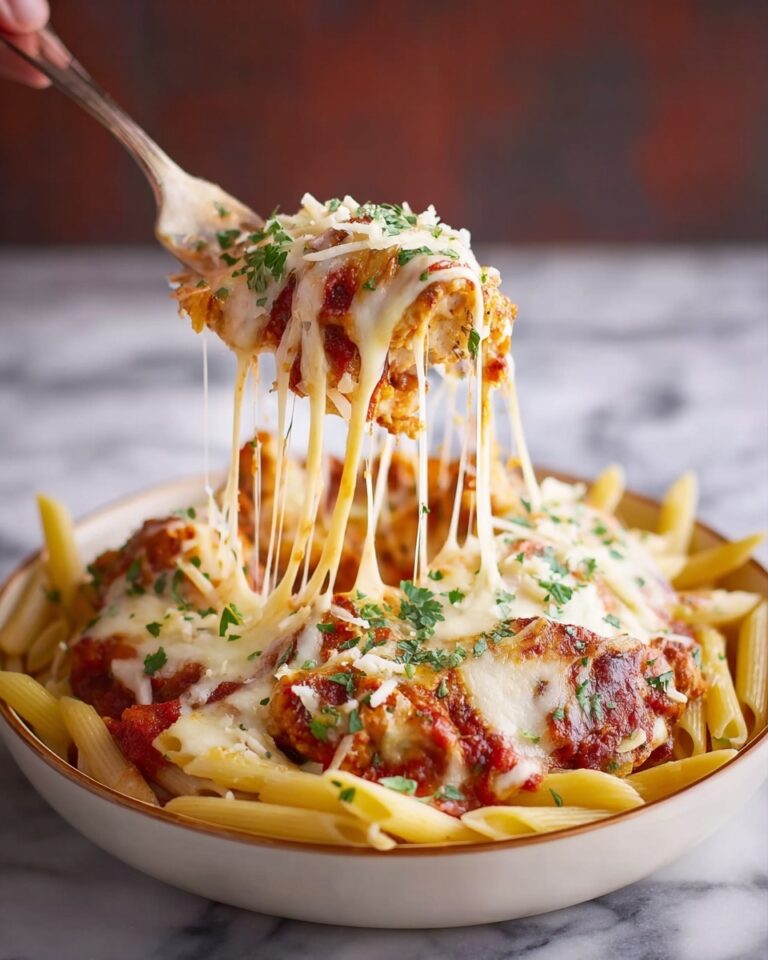 Slow Cooker Chicken Parmesan Pasta Recipe