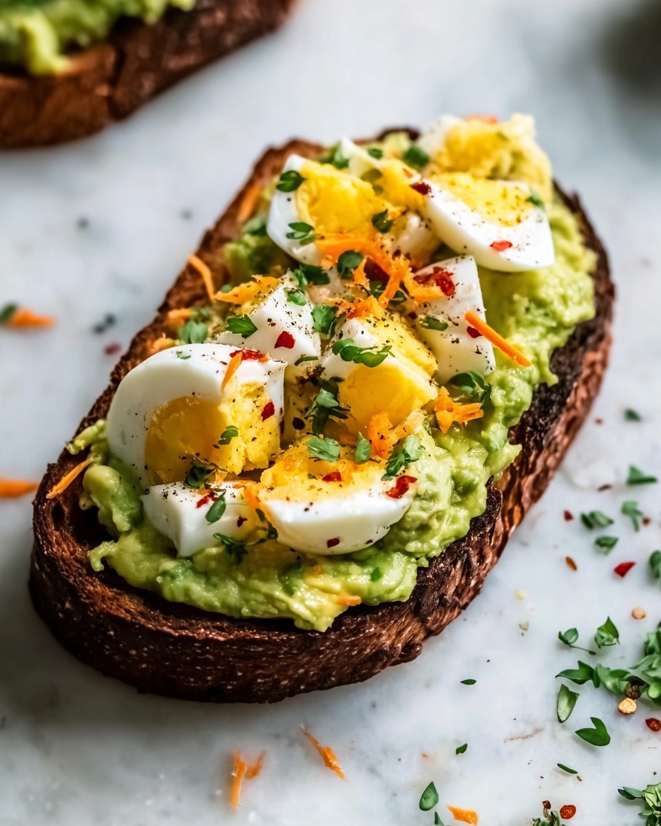 Grated Egg & Avocado Toast: An Amazing Ultimate Recipe - Recipe Image