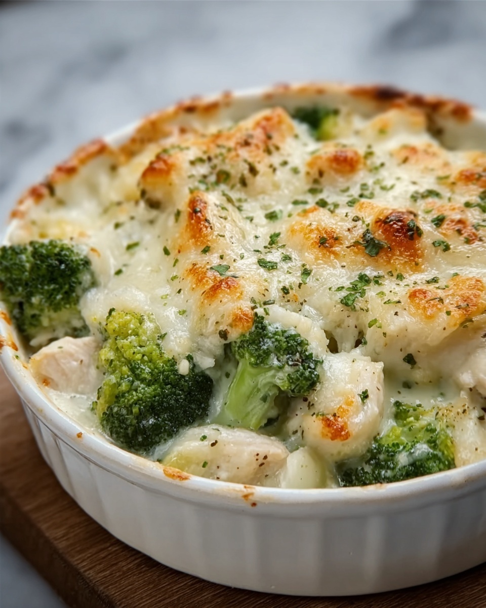 Chicken and Broccoli Baked Alfredo Recipe - Recipe Image