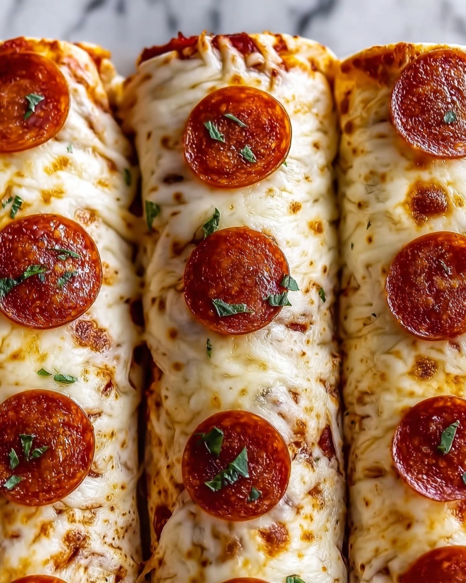 Cheesy Pepperoni Pizza Roll-Ups with Low-Carb Tortillas Recipe - Recipe Image