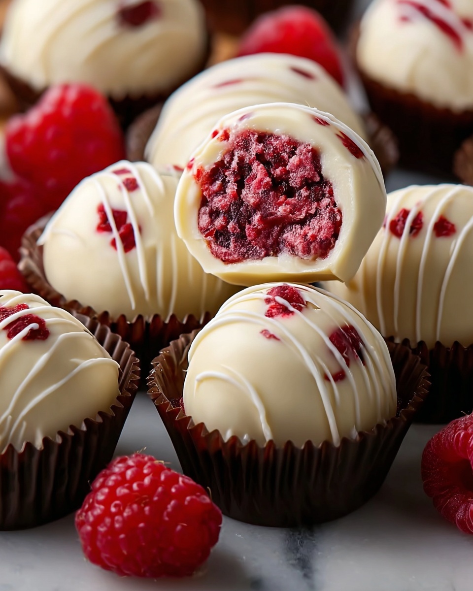 Raspberry Cheesecake Truffles Recipe - Recipe Image