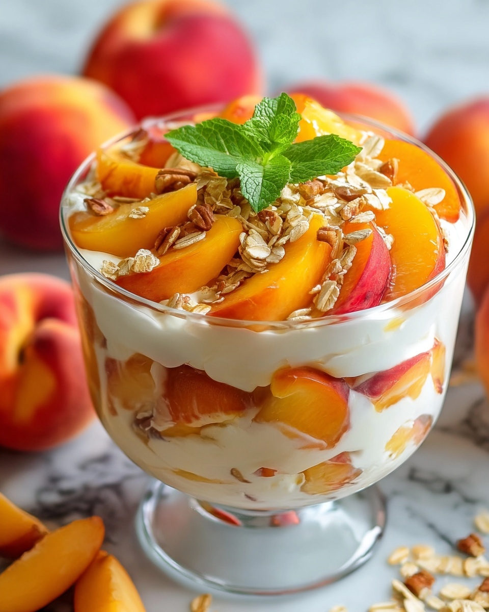 Peach Cobbler Cheesecake Fruit Salad Recipe - Recipe Image