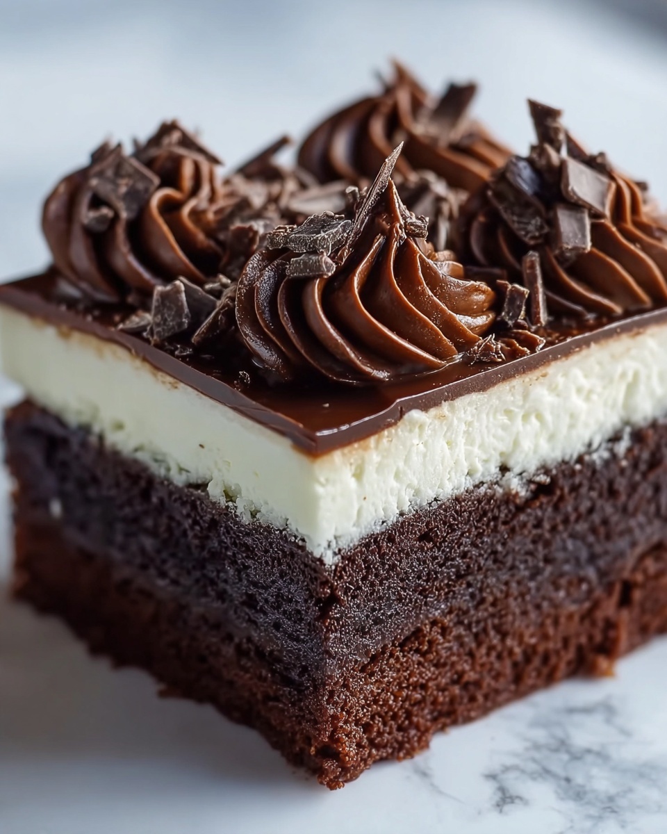 Brownie Refrigerator Cake Recipe - Recipe Image