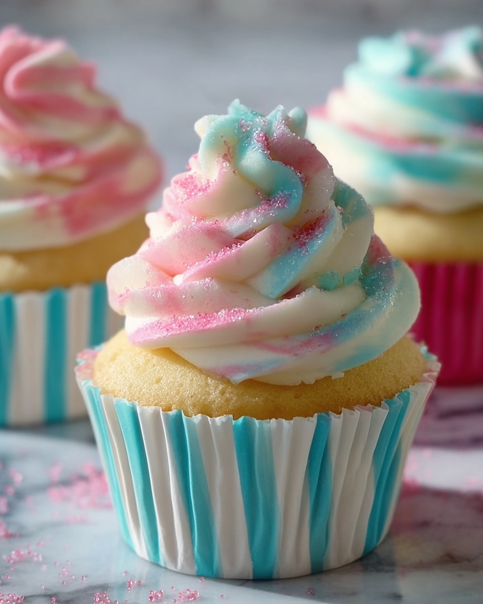 Cotton Candy Cupcakes Recipe - Recipe Image