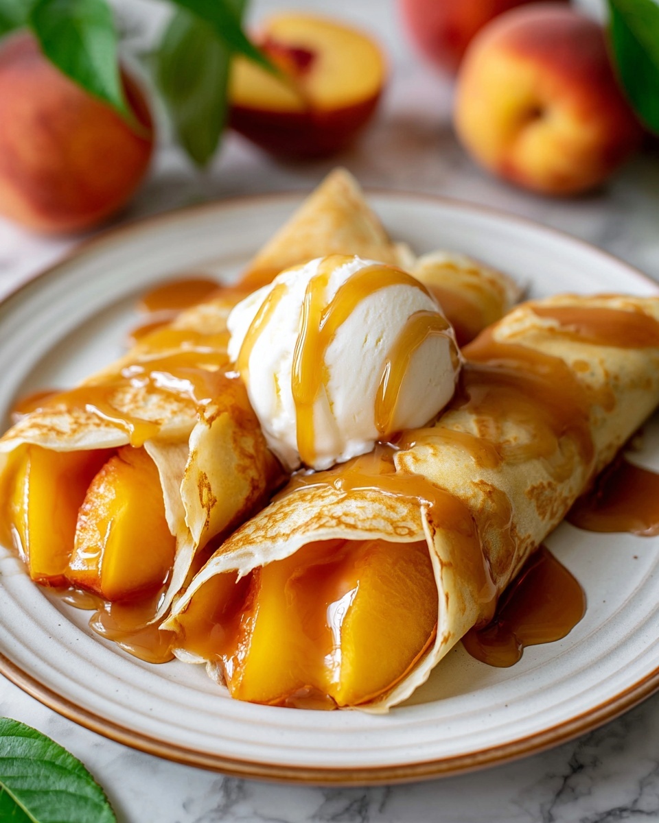 Peach Pie Enchiladas Recipe - Recipe Image