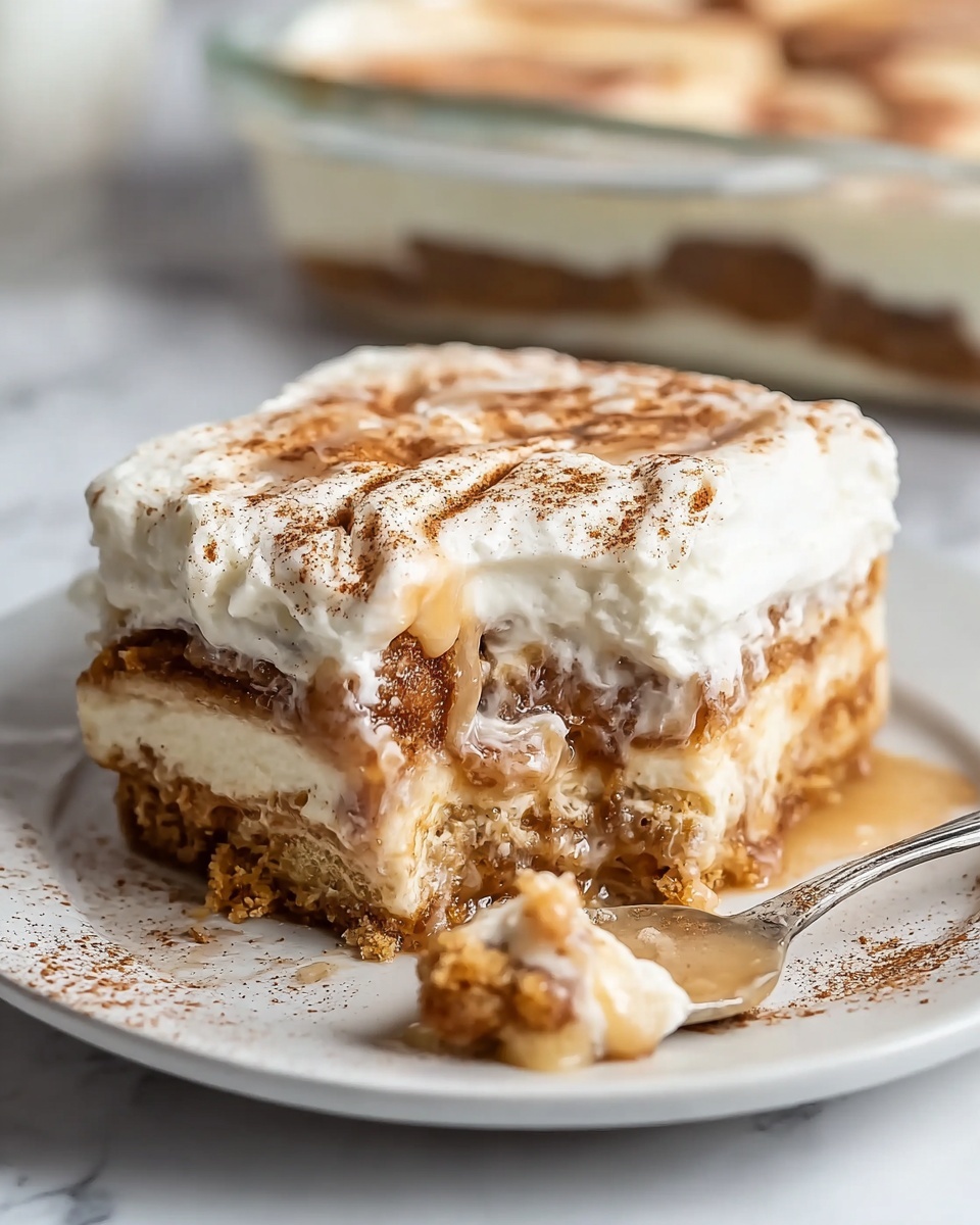 Cinnamon Roll Poke Cake Recipe - Recipe Image