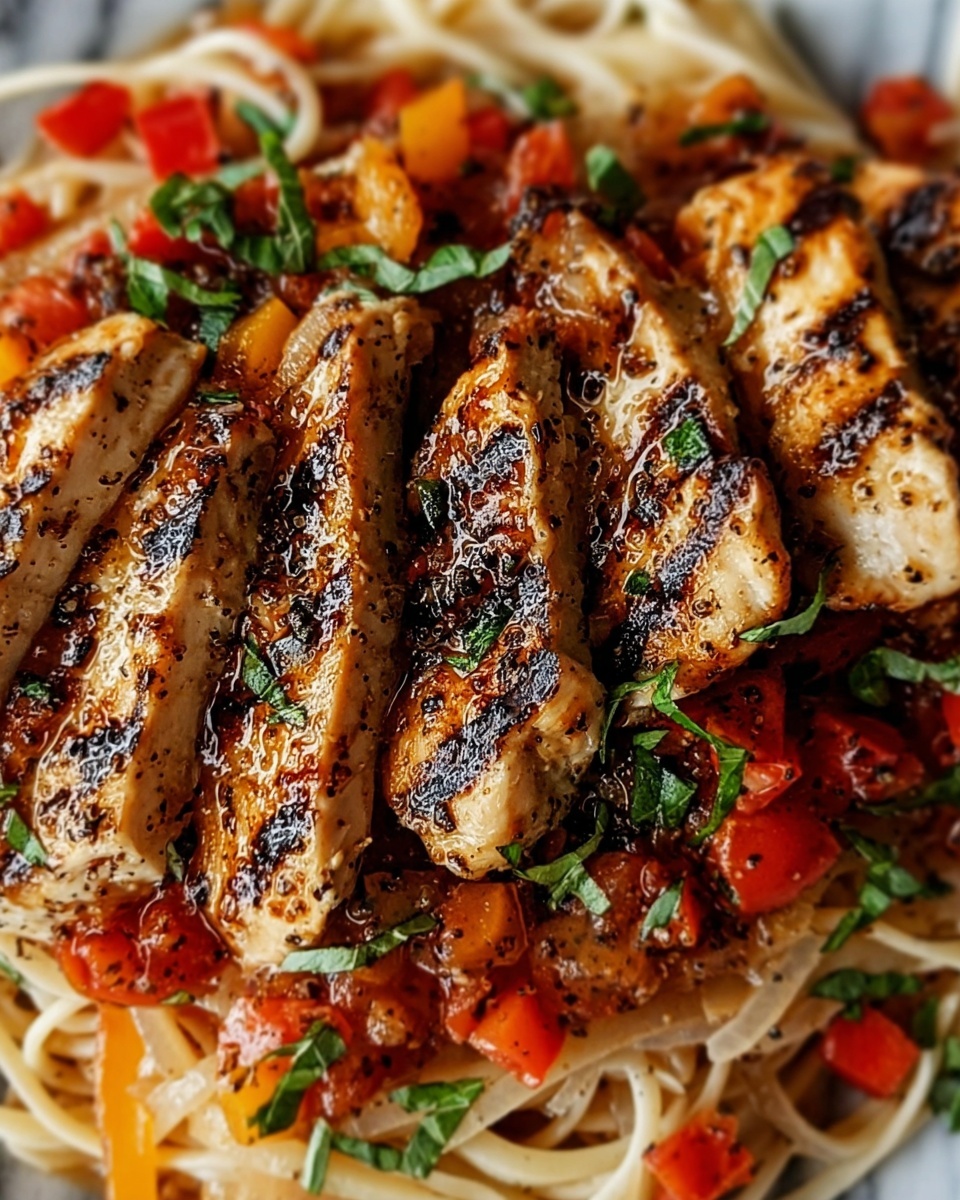 Bruschetta Chicken Pasta Recipe - Recipe Image