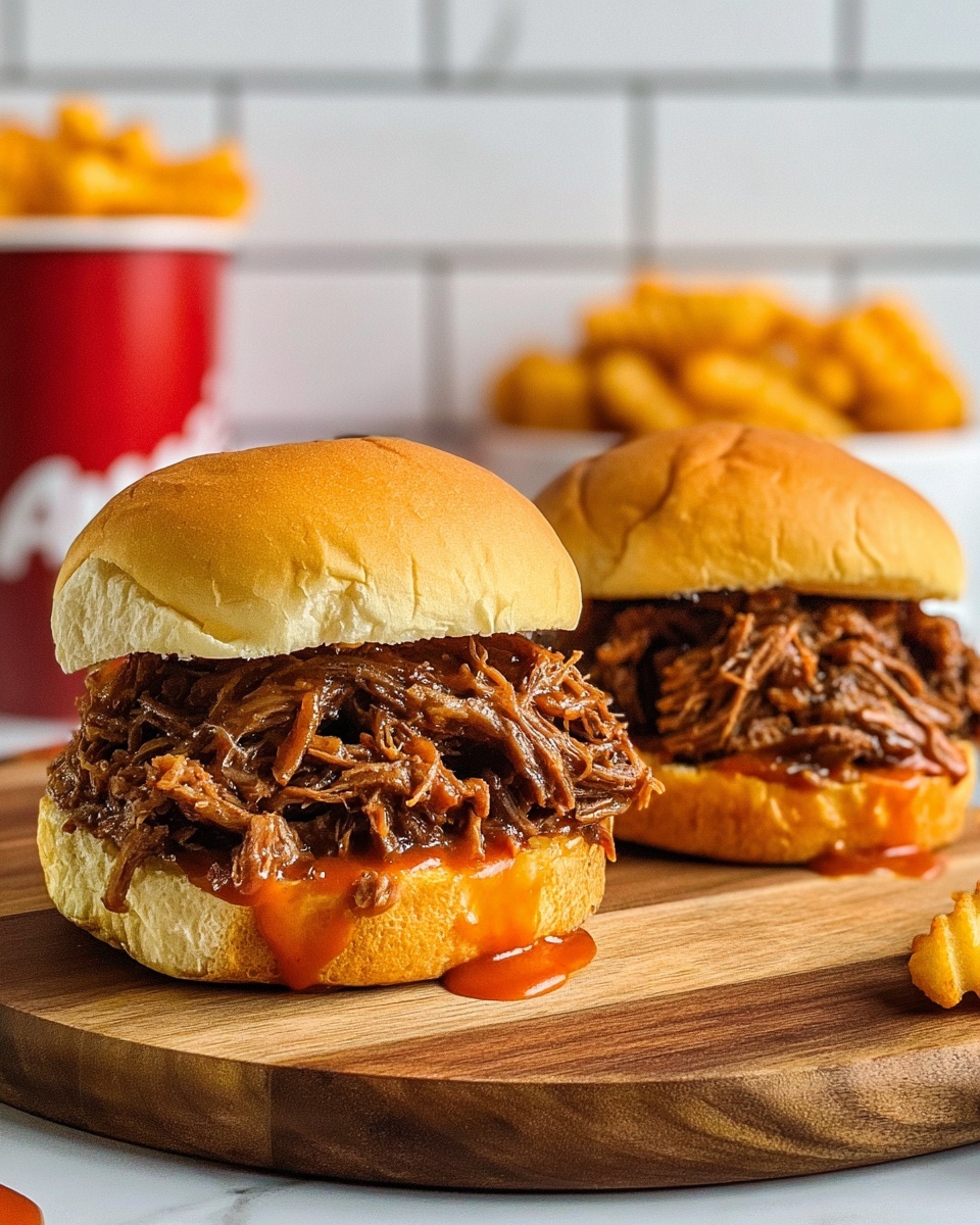 Slow Cooker Beef and Cheddar Sandwiches Recipe - Recipe Image