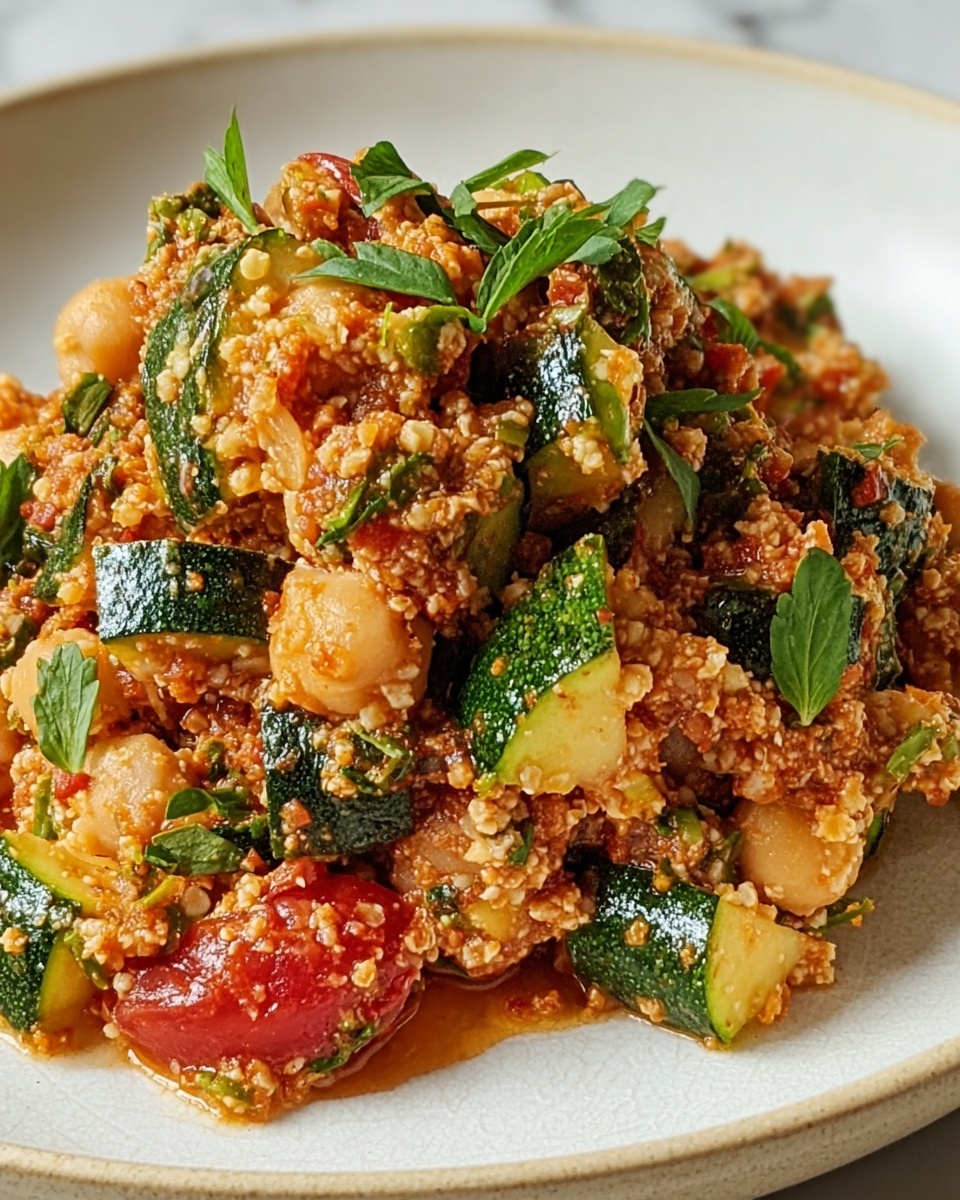 Ground Turkey, Zucchini, and Chickpea Skillet Recipe - Recipe Image
