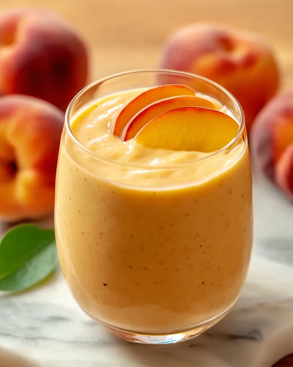 Banana Peach Smoothie Recipe - Recipe Image